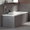 Duravit DuraStyle 1700 x 750mm Rectangular Bath with Backrest Slope Right + Support Feet  In Bathroo