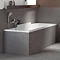 Duravit DuraStyle 1700 x 750mm Rectangular Bath with Backrest Slope Right + Support Feet In Bathroo