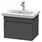 Duravit DuraStyle 500mm 1-Drawer Wall Mounted Vanity Unit - Graphite Matt Large Image