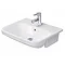 Duravit DuraStyle 550mm 1TH Semi-Recessed Basin - 0375550000 Large Image