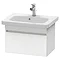 Duravit DuraStyle 580mm 1-Drawer Wall Mounted Vanity Unit - White Matt Large Image