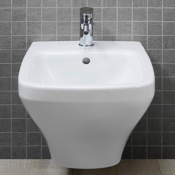 Duravit DuraStyle 620mm Durafix Wall Hung 1TH Bidet - 2286150000