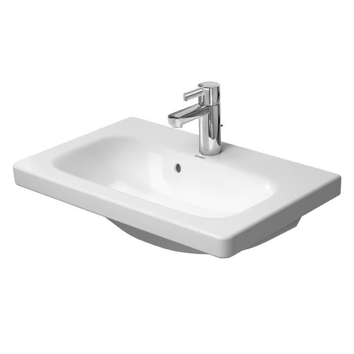 Duravit DuraStyle 635mm 1TH Furniture Compact Washbasin - 2337630000 Large Image