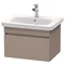 Duravit DuraStyle 650mm 1-Drawer Wall Mounted Vanity Unit - Basalt Matt Large Image