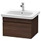 Duravit DuraStyle 650mm 1-Drawer Wall Mounted Vanity Unit - Chestnut Dark Large Image