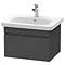 Duravit DuraStyle 650mm 1-Drawer Wall Mounted Vanity Unit - Graphite Matt Large Image