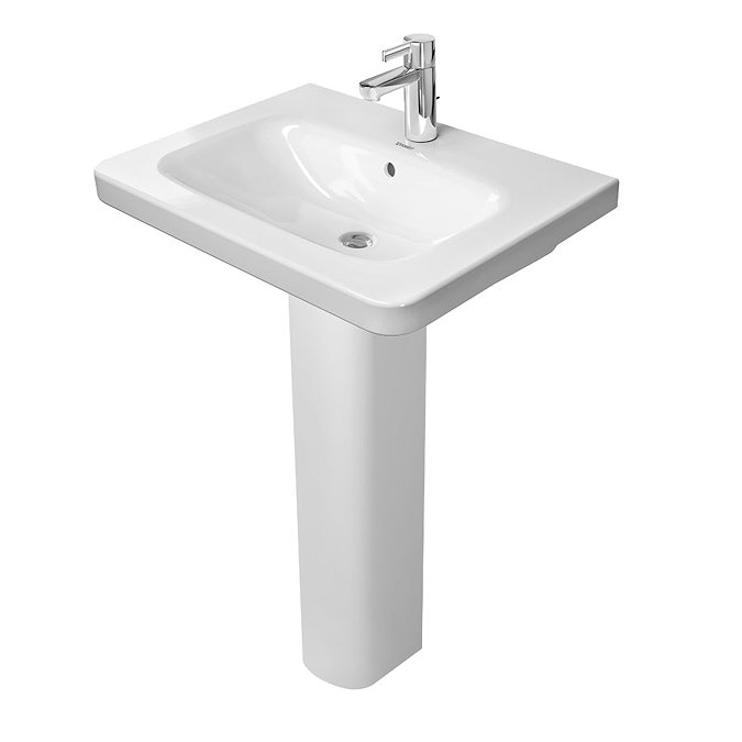 Duravit DuraStyle 650mm Washbasin + Full Pedestal Large Image