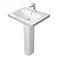 Duravit DuraStyle 650mm Washbasin + Full Pedestal Large Image