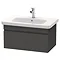 Duravit DuraStyle 800mm 1-Drawer Wall Mounted Vanity Unit - Graphite Matt Large Image