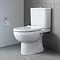Duravit DuraStyle Basic HygieneGlaze Rimless Close Coupled Toilet (6/3 L Flush) + Seat  Profile Larg