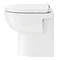 Duravit DuraStyle Basic Rimless Back to Wall Toilet Pan + Seat  In Bathroom Large Image