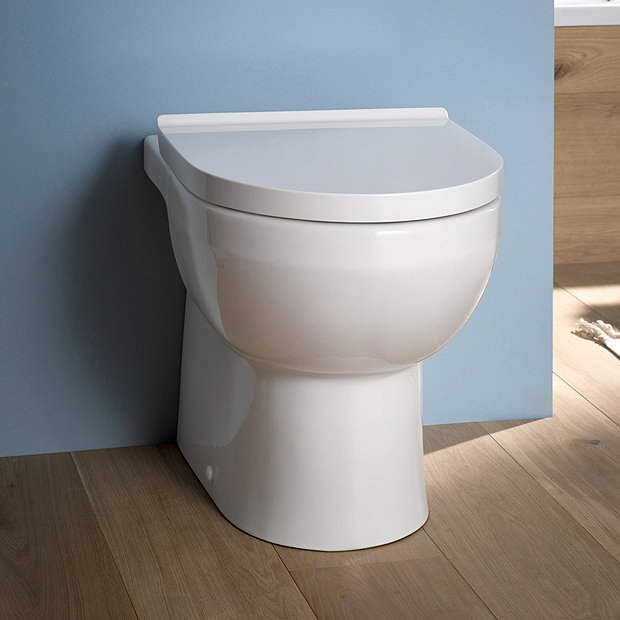 Duravit DuraStyle Basic Rimless Back to Wall Toilet Pan + Seat  additional Large Image