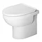 Duravit DuraStyle Basic Rimless Back to Wall Toilet Pan + Seat Large Image