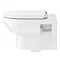 Duravit DuraStyle Basic Rimless Wall Hung Toilet + Seat  Profile Large Image