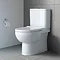 Duravit DuraStyle Basic WonderGliss BTW Rimless Close Coupled Toilet (6/3 L Flush) + Seat  Profile Large Image