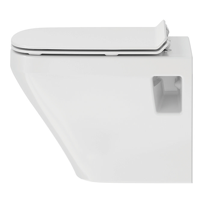 Duravit DuraStyle Rimless Compact 480mm Wall Hung Toilet + Seat  In Bathroom Large Image