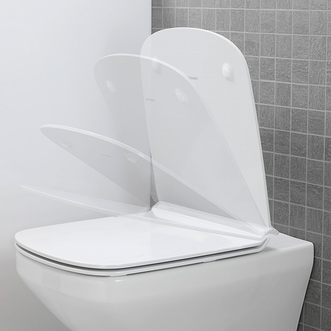 Duravit DuraStyle Rimless Durafix 620mm Wall Hung Toilet + Seat  Standard Large Image