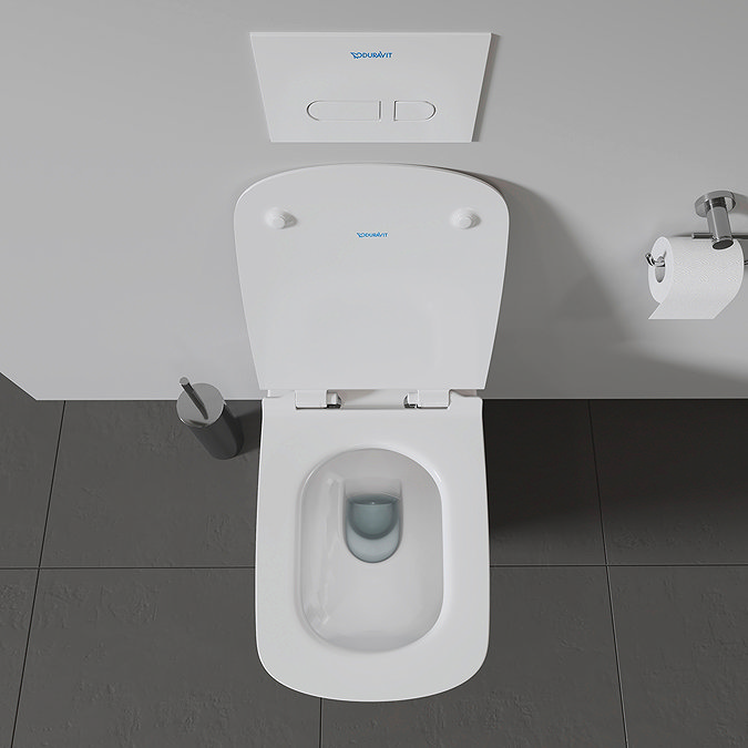 Duravit DuraStyle Rimless HygieneGlaze Durafix 700mm Wall Hung Toilet + Seat  additional Large Image