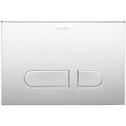 Duravit DuraSystem A1 Flush Plate - Chrome - WD5001021000 Large Image