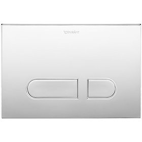 Duravit DuraSystem A1 Flush Plate - Chrome - WD5001021000 Large Image