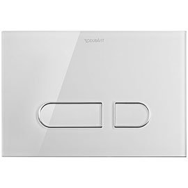 Duravit DuraSystem A1 Glass Flush Plate - White - WD5002012000 Medium Image