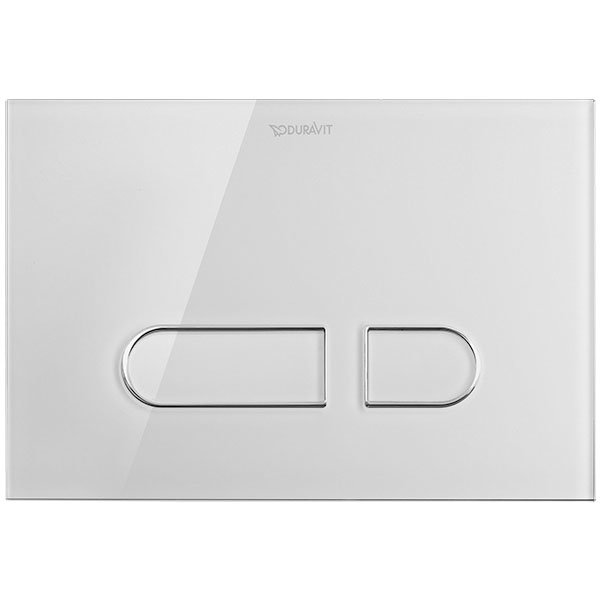 Duravit DuraSystem A1 Glass Flush Plate - White - WD5002012000 Large Image