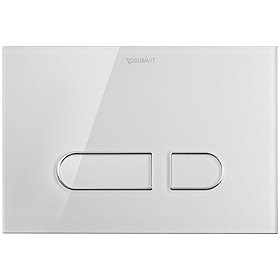 Duravit DuraSystem A1 Glass Flush Plate - White - WD5002012000 Large Image