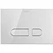 Duravit DuraSystem A1 Glass Flush Plate - White - WD5002012000 Large Image