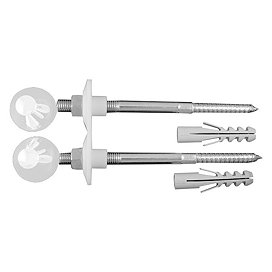 Duravit Fixing kit for Wall Hung Toilet and Bidet - White Caps - 0065000000 Large Image