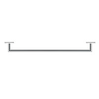 Duravit Karree 600mm Bath Towel Rail - 0099591000 Large Image