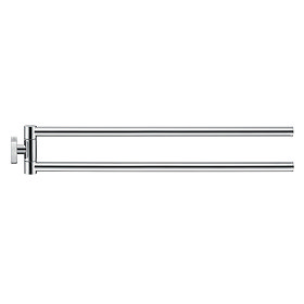 Duravit Karree Double Swivel Towel Rail - 0099581000 Large Image