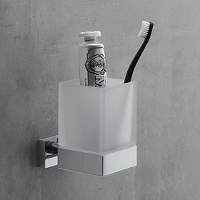 Duravit Karree Glass Tumbler with Holder