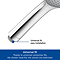 Duravit MinusFlow 3 Spray Shower Slider Rail Kit 700mm - Chrome