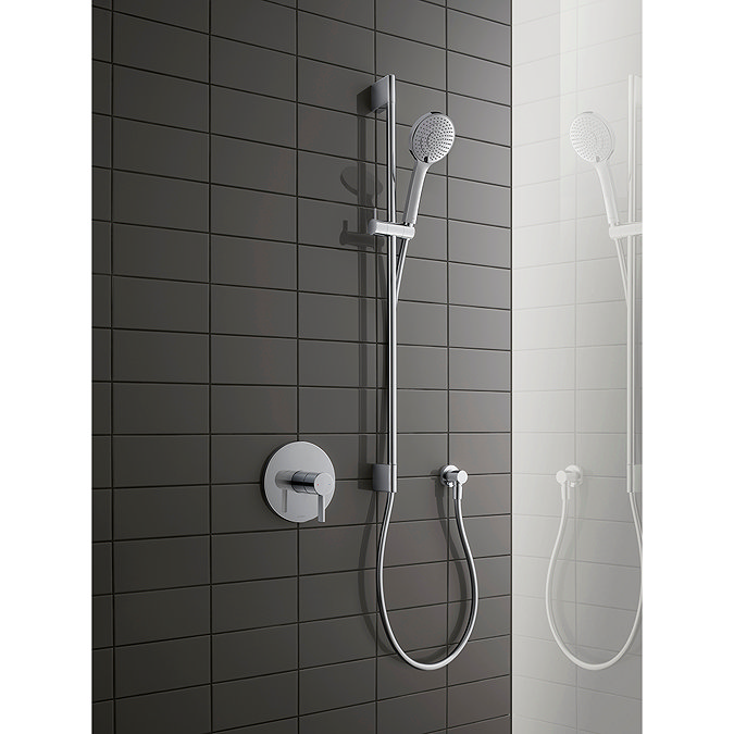 Duravit MinusFlow 3 Spray Shower Slider Rail Kit 700mm - Chrome