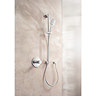 Duravit MinusFlow 3 Spray Shower Slider Rail Kit 700mm - Chrome