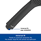 Duravit MinusFlow 3 Spray Shower Slider Rail Kit 700mm - Matt Black