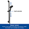 Duravit MinusFlow 3 Spray Shower Slider Rail Kit 700mm - Matt Black