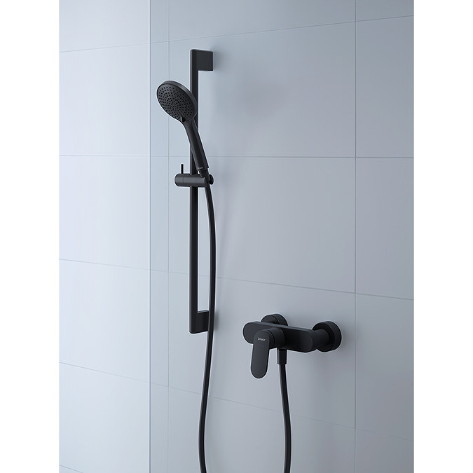 Duravit MinusFlow 3 Spray Shower Slider Rail Kit 700mm - Matt Black