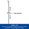 Duravit MinusFlow 3 Spray Shower Slider Rail Kit 900mm - Chrome