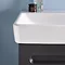 Duravit No.1 450mm Graphite Matt Wall Mounted Vanity Unit with Basin  Profile Large Image