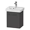 Duravit No.1 450mm Graphite Matt Wall Mounted Vanity Unit with Basin Large Image