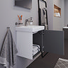 Duravit No.1 450mm White Matt Wall Mounted Vanity Unit with Basin  Newest Large Image