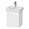 Duravit No.1 450mm White Matt Wall Mounted Vanity Unit with Basin Large Image