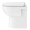 Duravit No.1 480mm HygieneGlaze Rimless Back to Wall Toilet Pan + Seat  In Bathroom Large Image