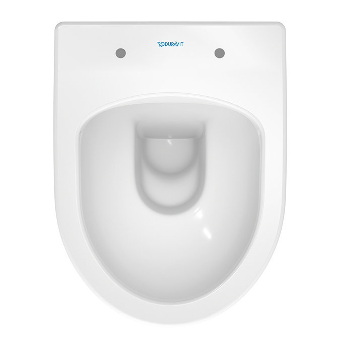 Duravit No.1 480mm HygieneGlaze Rimless Back to Wall Toilet Pan + Seat  additional Large Image
