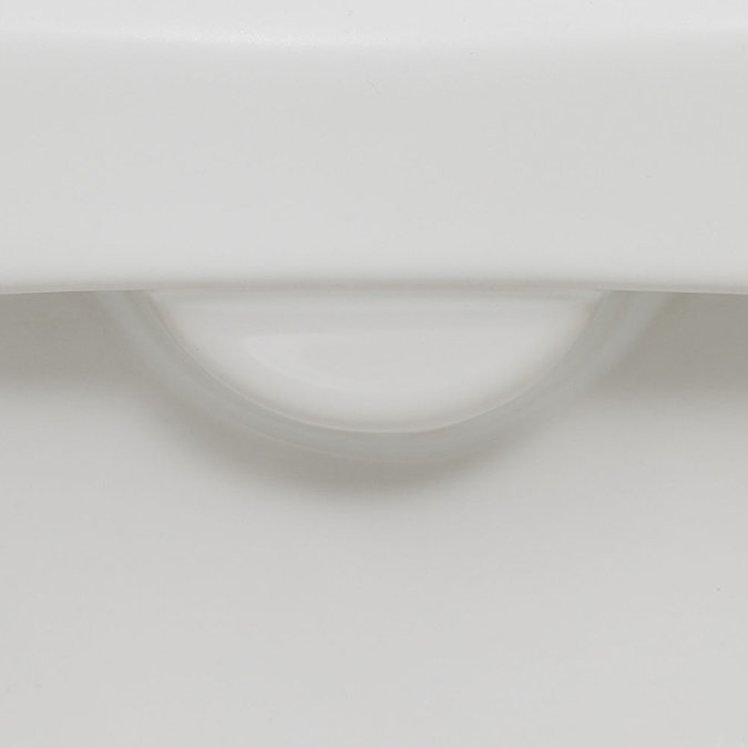 Duravit No.1 480mm HygieneGlaze Rimless Back to Wall Toilet Pan + Seat  Profile Large Image