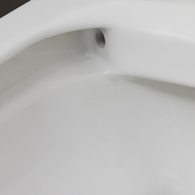 Duravit No.1 480mm HygieneGlaze Rimless Back to Wall Toilet Pan + Seat Feature Large Image