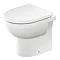 Duravit No.1 480mm HygieneGlaze Rimless Back to Wall Toilet Pan + Seat Large Image