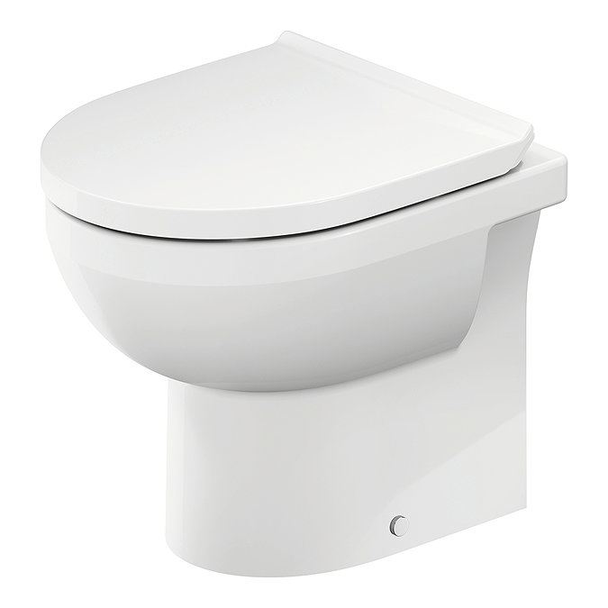 Duravit No.1 480mm Rimless Back to Wall Toilet Pan + Seat Large Image