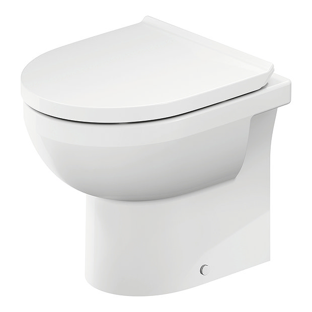 Duravit No.1 480mm Rimless Back to Wall Toilet Pan + Seat Victorian
